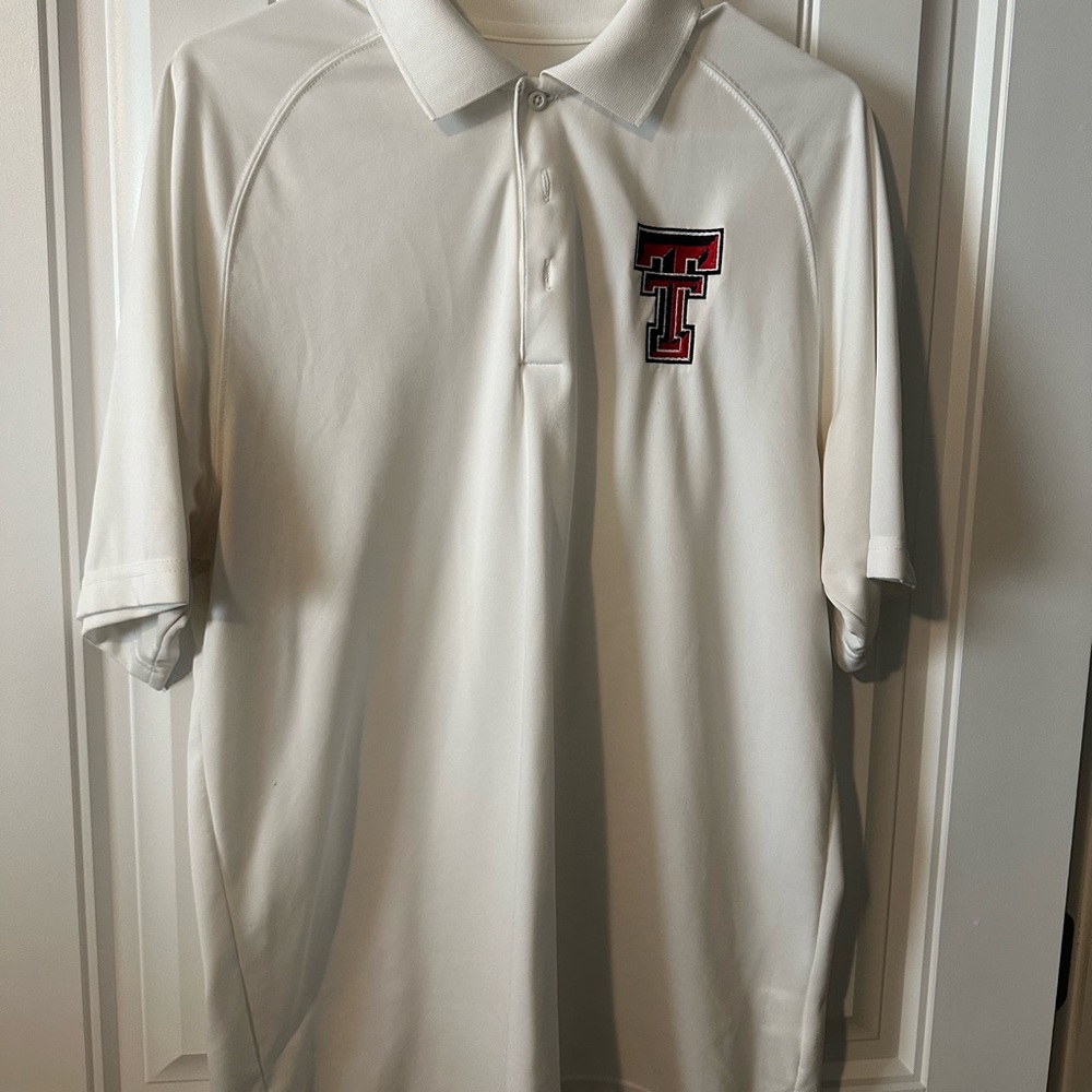 Sport-Tek Texas Tech White Polo Shirt